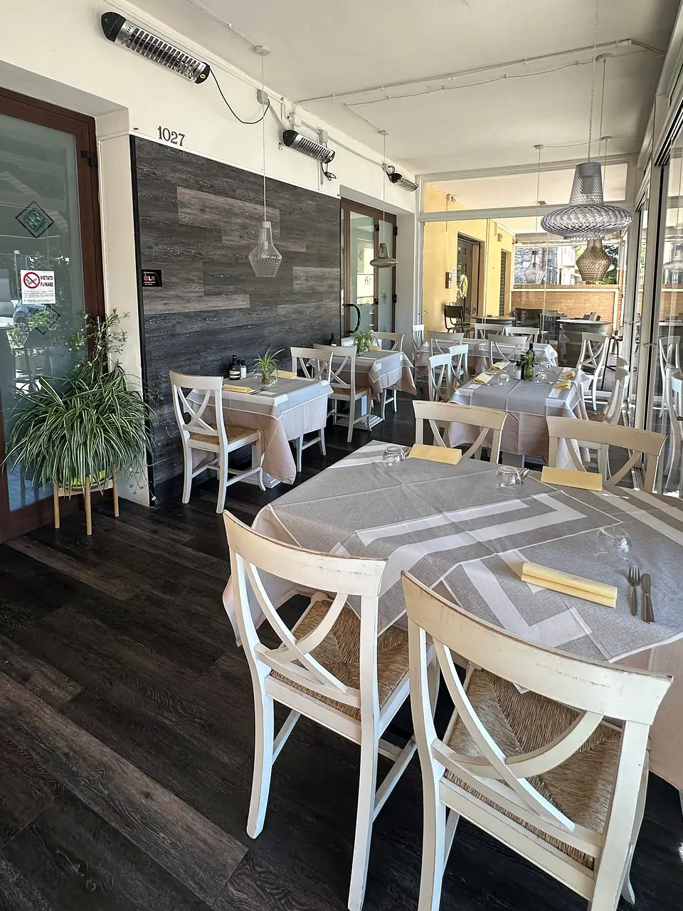 La veranda coperta