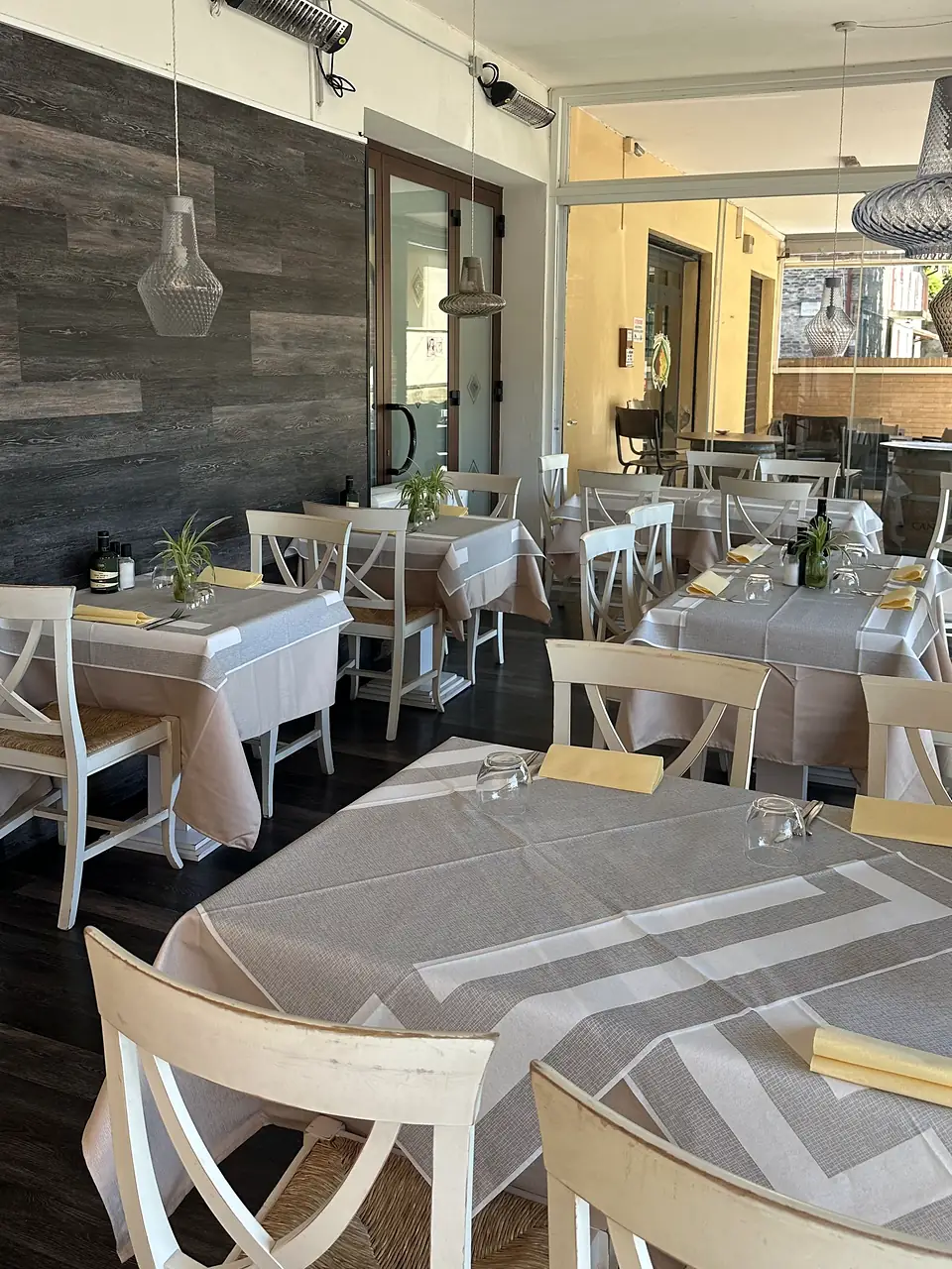 La veranda del ristorante